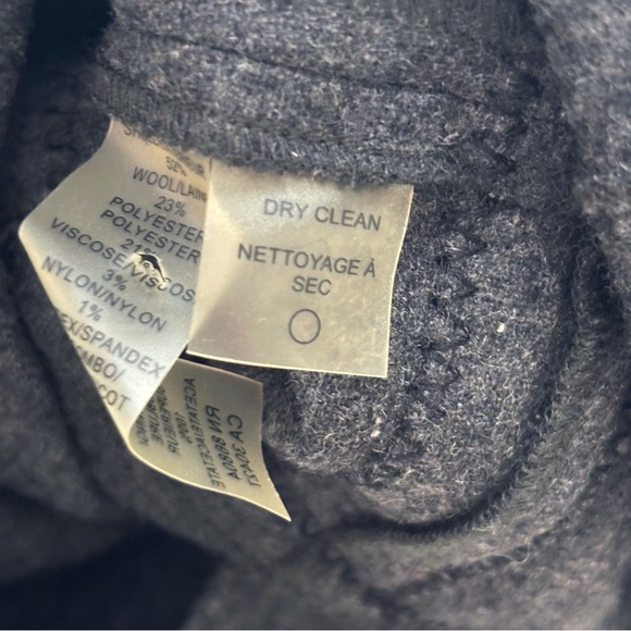 Magaschoni Cable Knit Wool Blend Sleeveless Shift Dress Sz 4 Gray - Picture 8 of 9